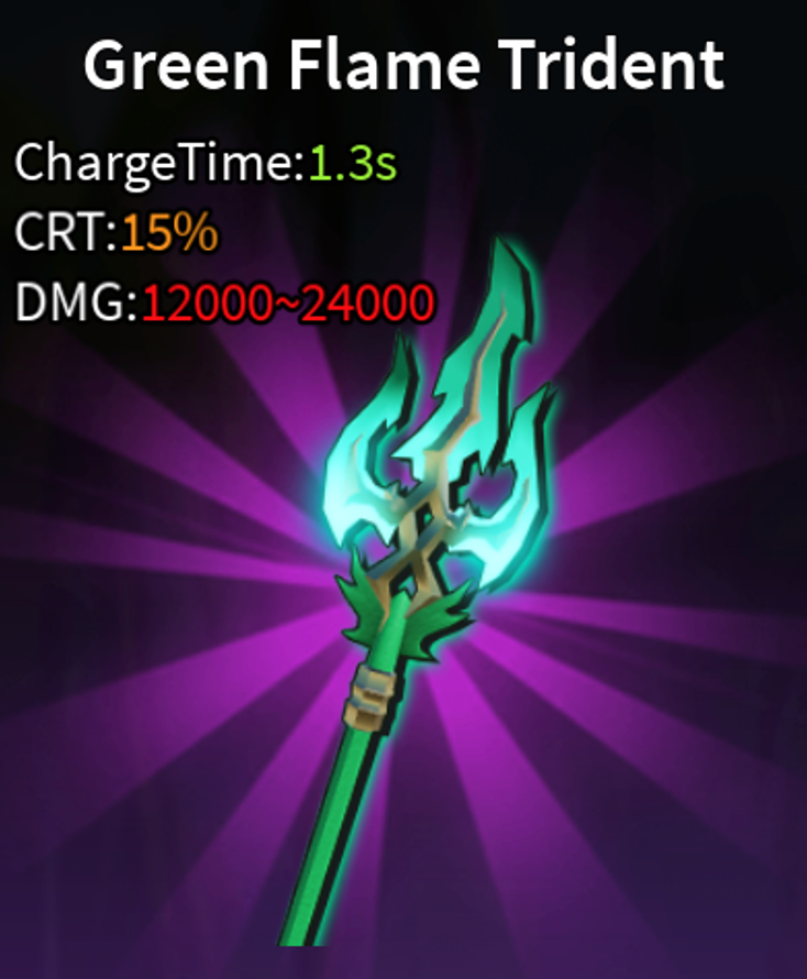 Green Flame Trident